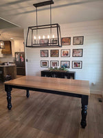 Load image into Gallery viewer, Country Chunky Leg Dining Table
