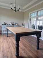 Load image into Gallery viewer, Country Chunky Leg Dining Table
