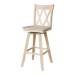 Load image into Gallery viewer, Double X Back Bar Stool + Swivel
