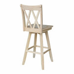 Load image into Gallery viewer, Double X Back Bar Stool + Swivel
